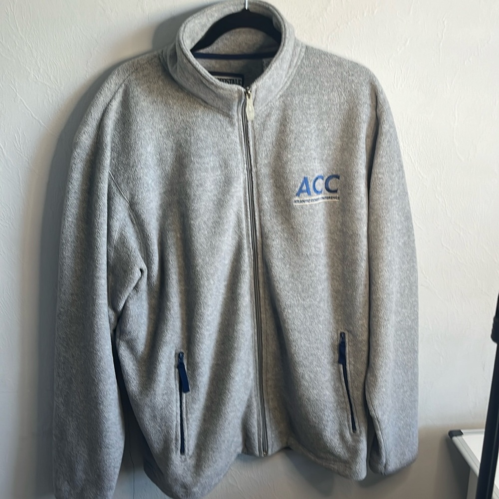 ACC Aeropostale Athletic Brand Fleece Full Zip Jacket 2 Zip Pockets Vintage L